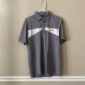 Travis Mathew Grey Short Sleeve Golf Polo